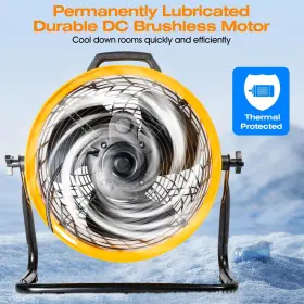 2687 Iliving 850028393932 16 Inch Low Noise Turbo Fan Cfm 3-speed Portable Air Circulator F #3