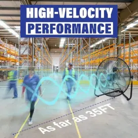 5800 Iliving 856957005694 20 Inch Cfm High Velocity Heavy Duty Metal Floor Wall Fan For O #3