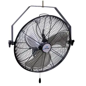 Iliving Ilg8e20p 20 Inch Wall/ceiling Mount High Velocity Metal Fan 4750 Cfm 3 Speeds