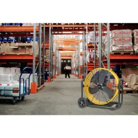Ilg8m24-60dc Iliving Floor Drum Fan 29.4 Inch X32.5 X14.6 Adjustment Heavy Duty Yellow With Dc Motor #2