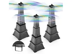 Immerrity 602581827726 Fly Fans For Tables 3 Pack Black 6 Inch L X 4 W 8 H