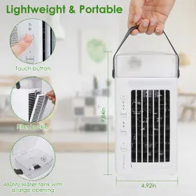 Imountek 737547582569 4 In 1 Air Conditioner Fan Portable Evaporative Cooler Water Mist Summer Coolfan #2