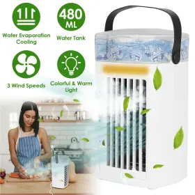 Imountek 737547582569 4 In 1 Air Conditioner Fan Portable Evaporative Cooler Water Mist Summer Coolfan
