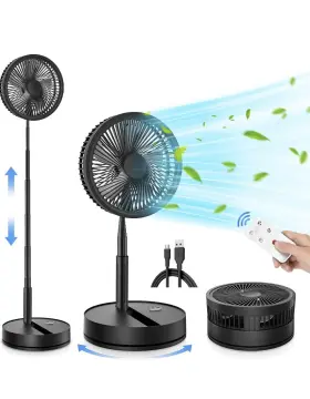 88976 Imountek Lipety Portable Foldable Rechargeable Oscillating Fan - 9 Inch 7200mah Desk