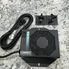 Dcf-120v Impact Utility Dog Kennel Fan Corded Electric Wall Mount Black
