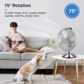 Infinipower 840166275870 12 Inch Stand Fan Horizontal Ocillation 75 3 Settings Speeds Low Noise Du #3