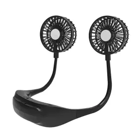 Infotop 765026580645 Portable Neck Fan 360 Cooling Hands Free 8000 Mah Battery Operated Qu