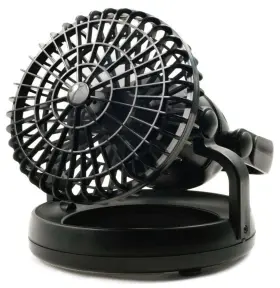04037 Inland Products 2-in-1 Portable 7.25 Inch Floor/ceiling Fan With Integrated Lamp