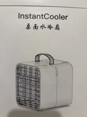 Ba-73 Instantcooler Portable Usb Table Fan Pink Square Push Button Control