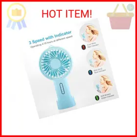 Wt-f20 Ipow Mini Handheld Fan Personal Portable 3 Speed Adjustable Angle Removable #2