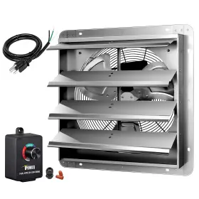 Ipower 840166249420 18 Inch Electric Fan 1400 Rpm 2000 Cfm Speed Controller Wall Mount Indoor Out