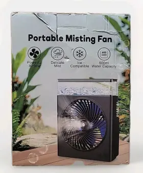 X0044zg2cd Isnow Inc. Potable Misting Fan New In Box