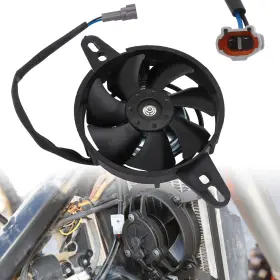 Wx18180044 Iuvwisn Motorcycle Radiator Fan 4 Inches Cooling Thermal 12v Motor Universal For