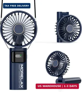 Jancane 797465846372 Portable Handheld Fan Usb Rechargeable Foldable Mini Personal 5200
