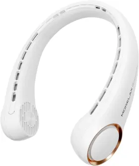Jancane 797507150610 Portable Neck Fan Rechargeable Personal Cooling Hands Free Bladele