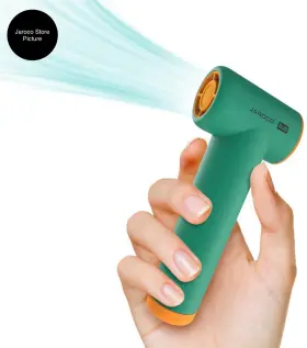 Lf5352 Jaroco Portable Handheld High-speed Fan Miami Blue Rechargeable 4 Speeds