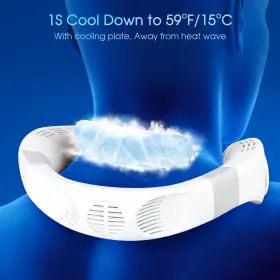 K009 Jawhock Neck Fan With Cooling Plate Air Conditioner 4400mah Rechargea #2