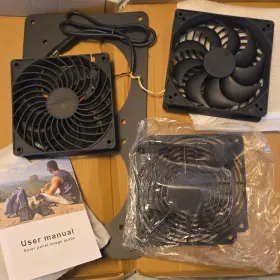 Uuu0313436002 Jiangzhiye Solar Powered Portable Ventilation Fan Black Model