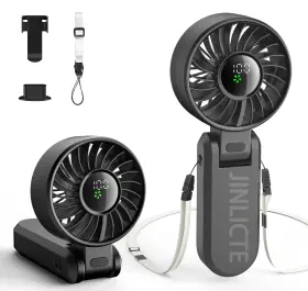Jinlicte 763344544820 5200mah Portable Handheld Turbo Fans For Travel High-speed Motor Rechargea