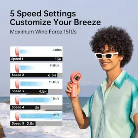 Life7 Jisulife 445017238283 Handheld Fan 2024 Powerful Portable With Led Display 3600mah #3