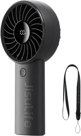 Jisulife 711181878639 Handheld Portable Fan Stronger And Longer-lasting 5 Speed 5000mah Ba