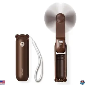 B07qdxfx56 Jisulife Portable 3-in-1 Handheld Mini Fan Usb Rechargeable Power Bank Flashlight