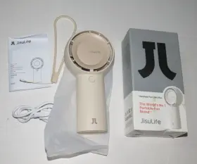 B0cr1gkwy5 Jisulife B4 Handheld Fan Life5 With Powerful Motor Led Display 4000mah Battery Beige