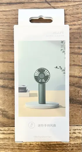 Fa20 Jisulife New Unused Perfect Mini Fan With White Silky Strap And Charger