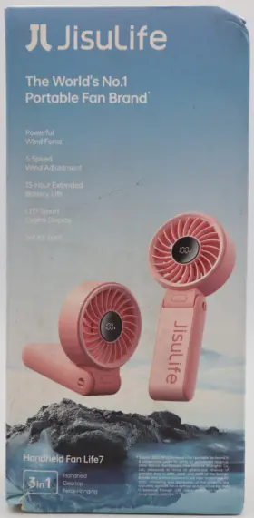 Fanlife7 Jisulife Handheld Fan Life7 Pink