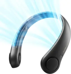 Fnl03 Jisulife Portable Neck Fan Hands-free Bladeless 5 Speeds 4000 Mah Battery Ope