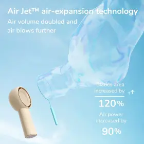 Life5-plus Jisulife Handheld Portable Turbo Fan 16h Max Cooling Time 4000mah Brown #2