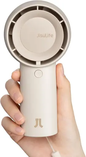 Life5-plus Jisulife Handheld Portable Turbo Fan 16h Max Cooling Time 4000mah Brown