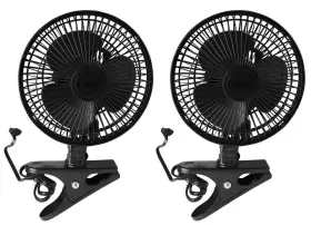 B08wymbvn5 Joeyz Joeyftz 2 Pack 6in Clip-on Fan 2-speed Adjustable Tilt Whisper Quiet Black