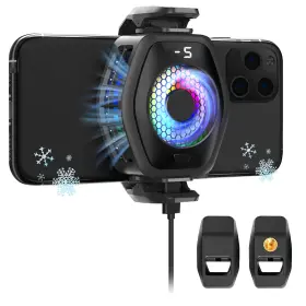 Jremreo 732258402472 2-in-1 Magnetic And Clip-on Phone Cooler Medium Black