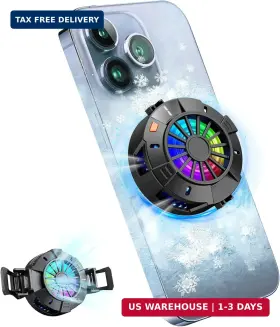 Jremreo 786731602637 2-in-1 Magnetic And Clip-on Phone Cooler - Semiconductor-powered Gaming Cell