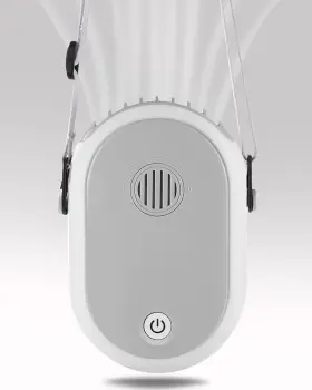Jufay 768177571982 Portable Hanging Neck Fan Wearable Personal Handheld Battery Operated Usb