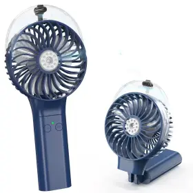 Justincity 313110922903 Portable Handheld Misting Fan 3000mah Foldable Mini Personal With Water Spra