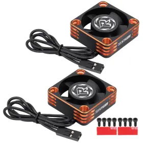 Jzx-25062701 Juzuxi 2 Pack 30mm Rc Motor Heatsink 28000rpm Esc Cooling Fan For Model 1/8 1/10