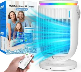 Jyew 716151909498 Ai Portable Air Conditioners Fan With 120 Rotating Functionevaporative Mini