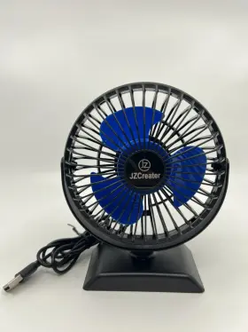 Jzc-e282 Jzcreater Desk Fan Usb Protable 3 Speed Airflow 360 Rotation Mini