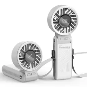 K-runman 781858630891 Portable Handheld Fan 4000mah Rechargeable Personal Mini 3 In 1 Foldab