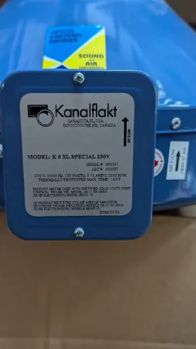 K6xl Kanalflakt In-line Fan