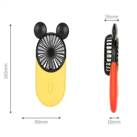 Kbinter 053523655899 Cute Personal Mini Fan Handheld And Portable Usb Rechargeable With Beautif #2