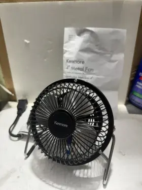 405.32040510 Kenmore 4 Inch Metal Desk Fan Model Adjustable Tilt Compact