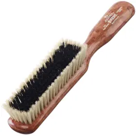 Kent 726084131446 Cp6 Clothes Brush. 100% Natural Black And White Boar Bristle Lint Remover Esp
