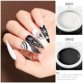 Knf150ubk Keynice 12 Colors Painting Gel Nail Polish Kit With Drawing Brush #3
