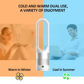 Heater-0032 Kiami Bladeless Tower Fan 1400w Space Heater And 40w Cooler Combo With Remote 8 #2