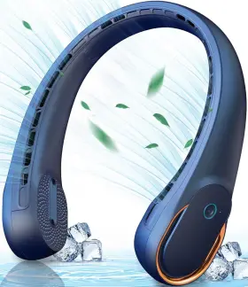 B0bl6klzt3 Kidee Portable Neck Fan Personal Bladeless Rechargeable Upgraded 4000mah Battery And 3