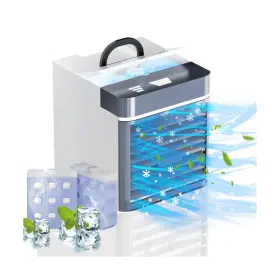 Cooler-ful05 Kidzrule Portable Air Conditioners Fan Mini Conditioner With 2 Ice Packs 3 Speed