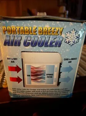 Kings Mega Ltd 886617030964 Portable Breezy Air Cooler Fan Lights-cools Humidifies Purifies Add H2o New #2